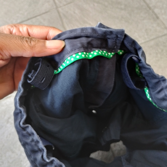 Girls GAP Kids Size 7 Reg Solid Navy Blue Pleated Skirt Adjustable Waist Cotton - Picture 8 of 9